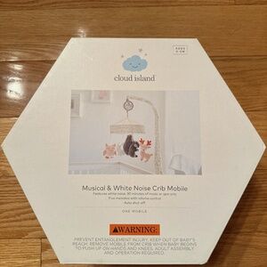 Cloud Island Music & White Noise Crib Mobile Forest Owl,Bunny, Deer, Squirrel